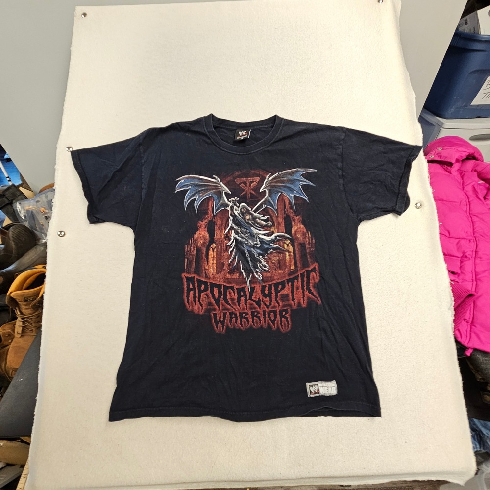 WWE The Undertaker Apocalyptic Warrior Graphic T-Shirt Black XL The Deadman